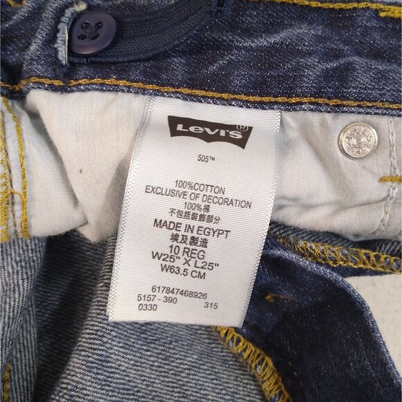 Levi Strauss 505 Women's 10 Reg 25x25 Low Rise Straight Leg Adjustable Waist EUC - Picture 5 of 12